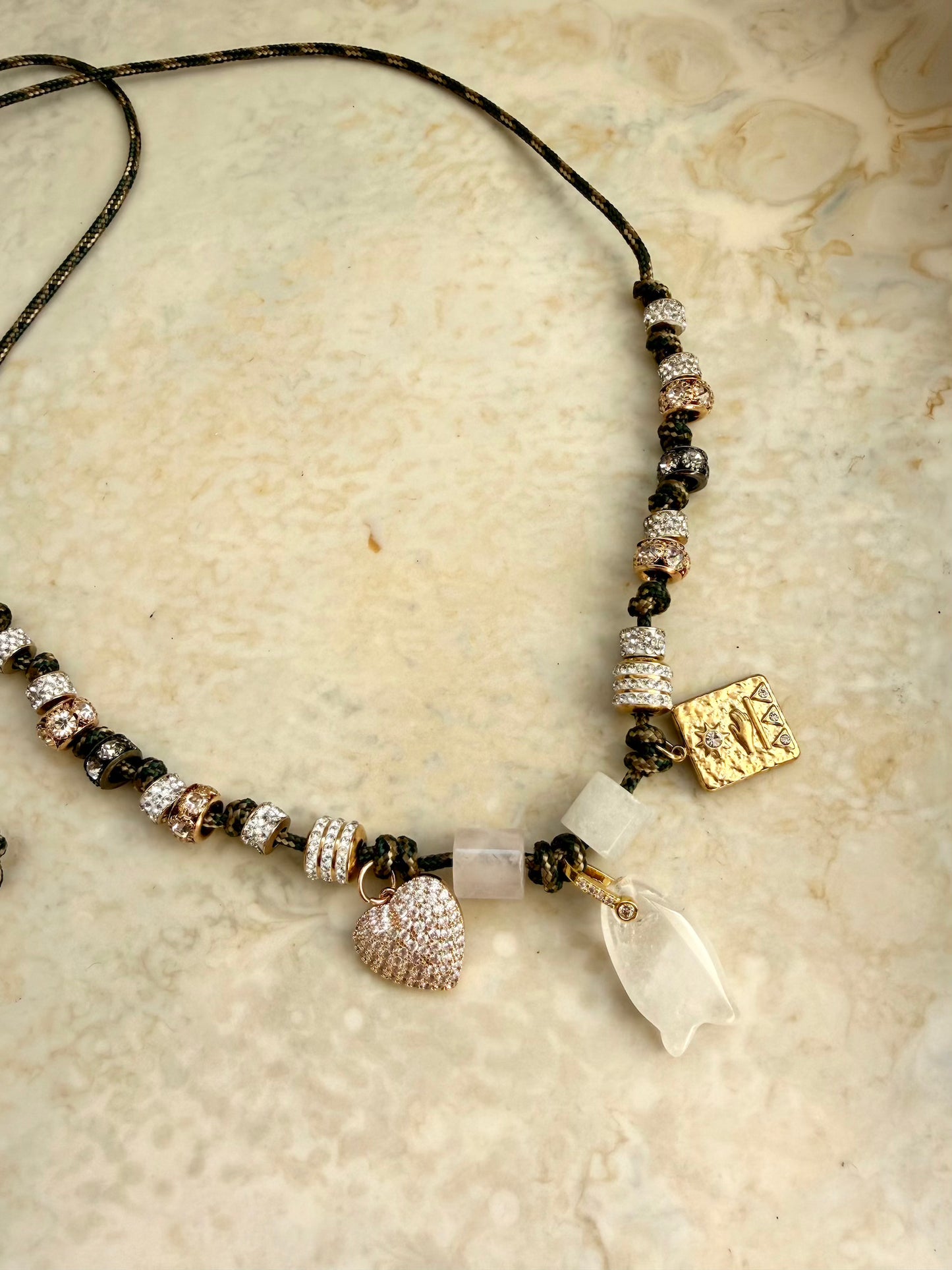 Amelie Paracord Charm Necklace