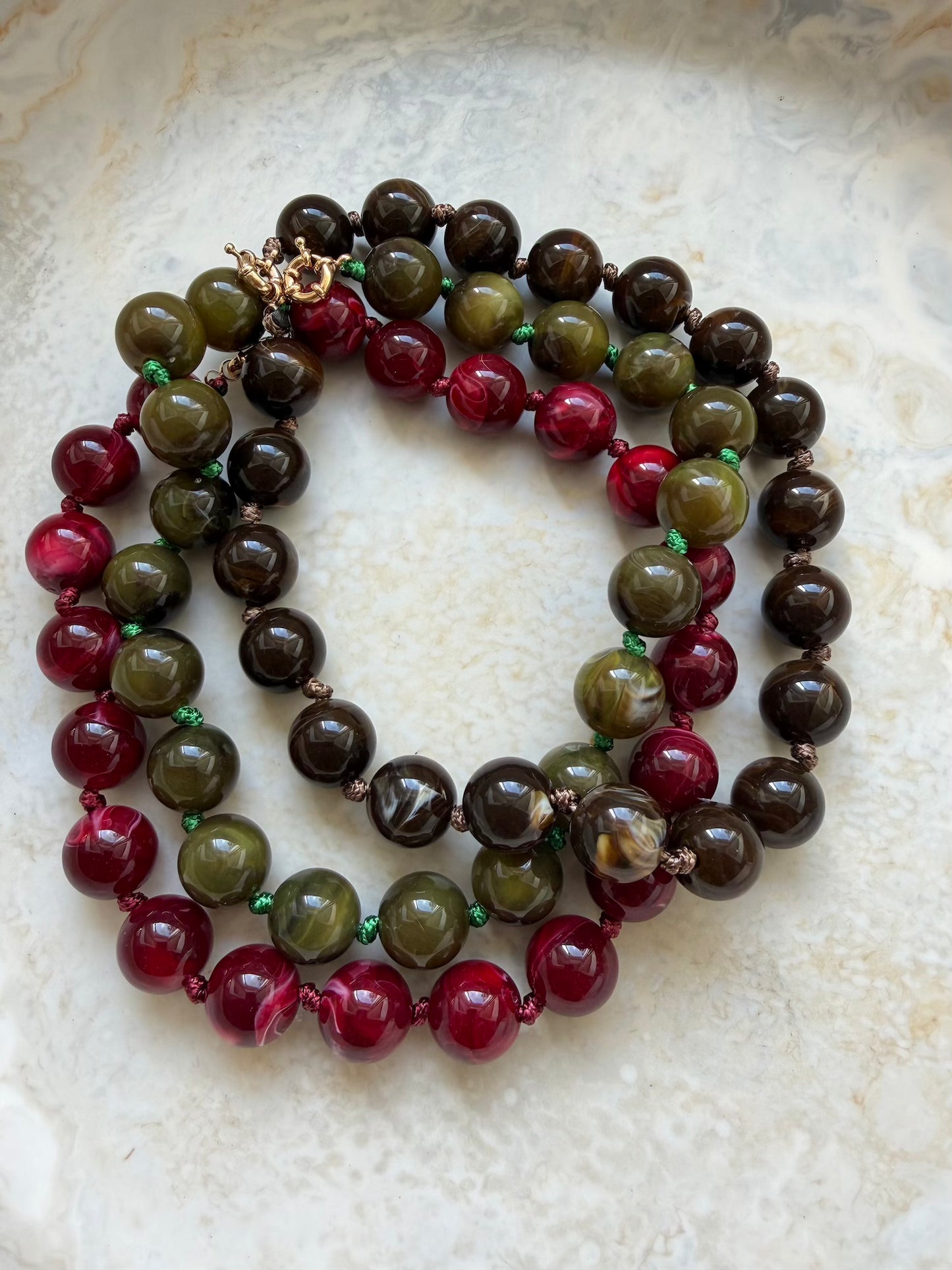 Chocolate Bead Necklace