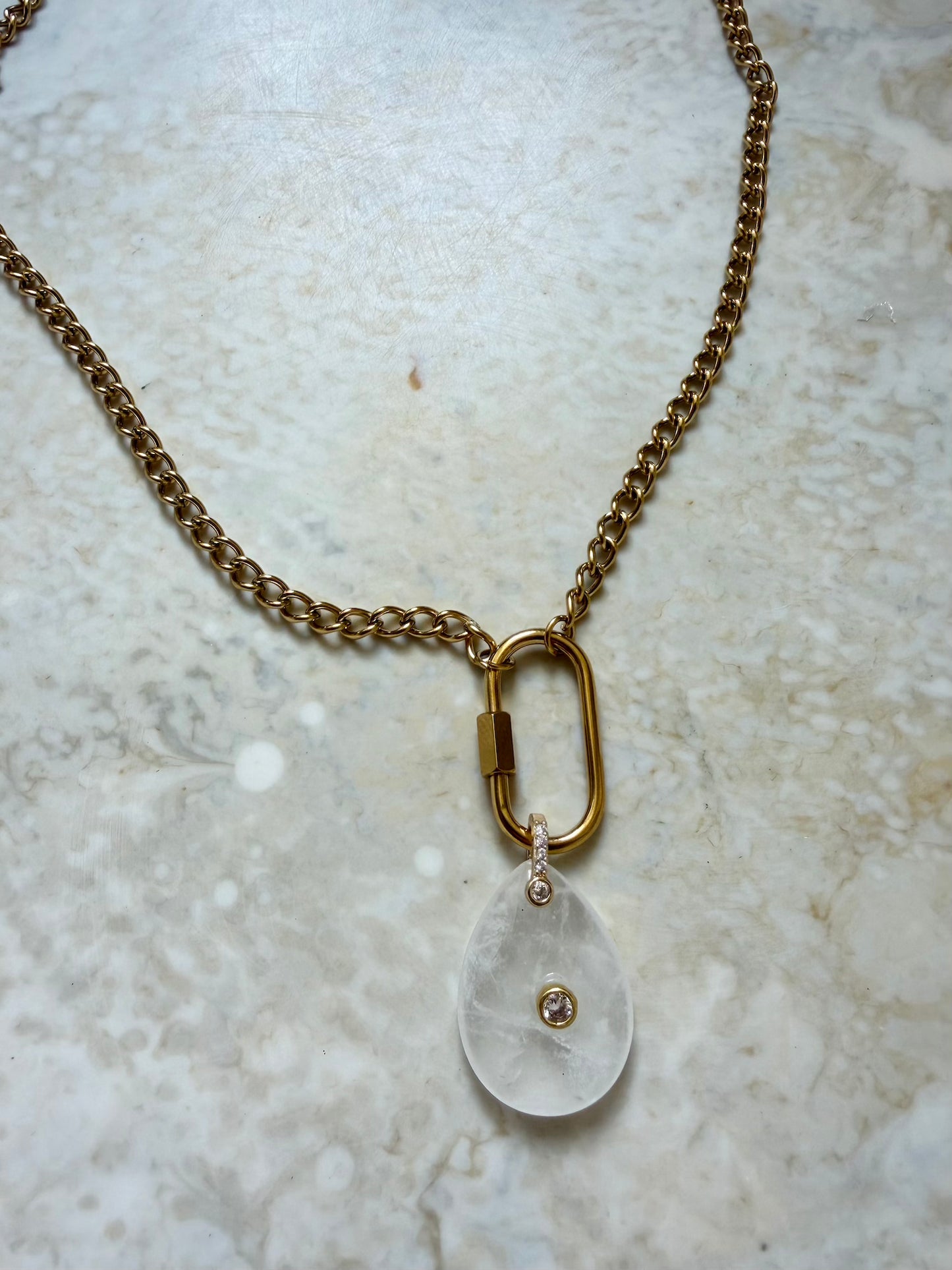 Aura Carabiner Necklace