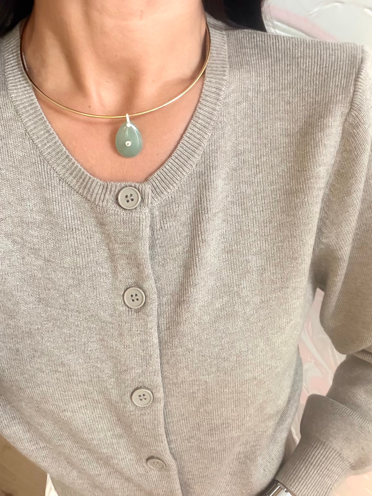 Canyon Green Cuff Necklace