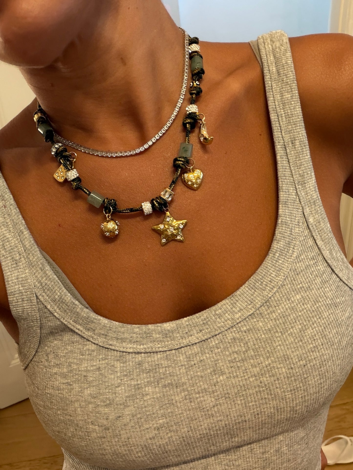 Azalea Paracord Charm Necklace