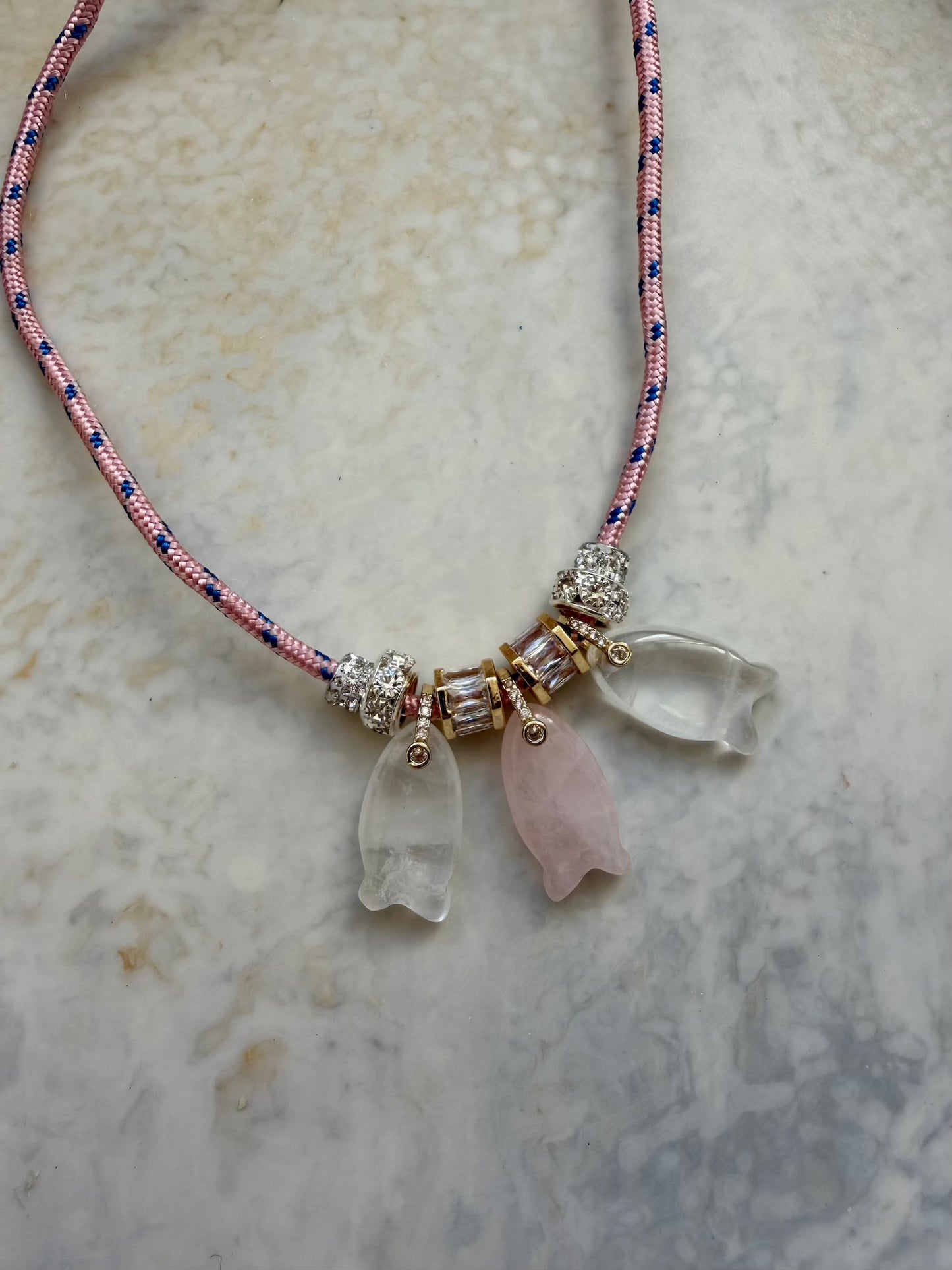 Wave Paracord Charm Necklace
