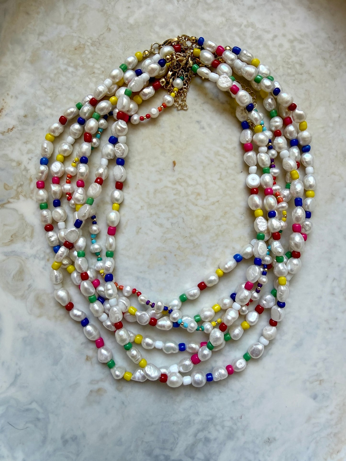 Treasure Rainbow Pearl Necklace
