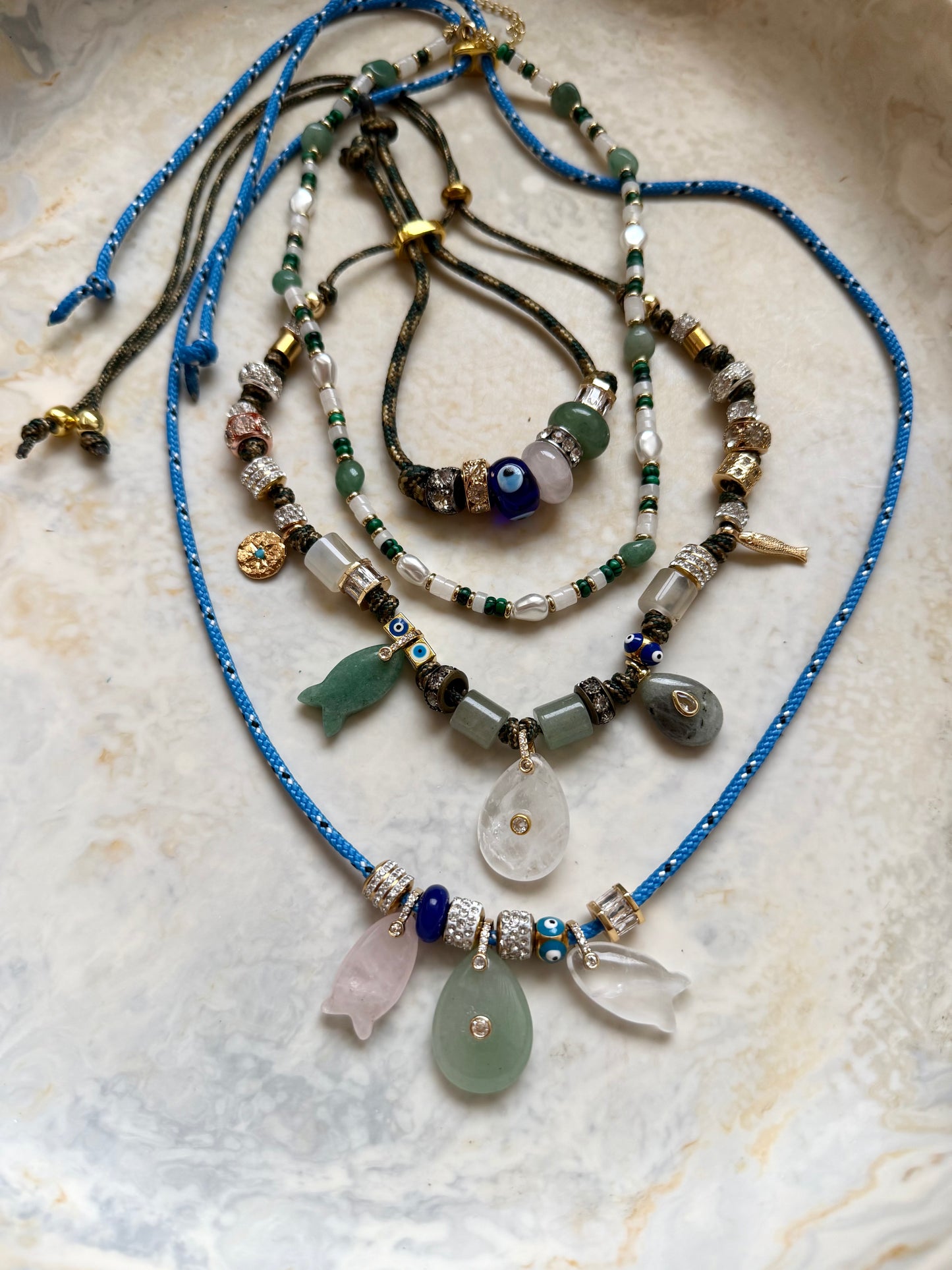 Isadora Paracord Charm Necklace