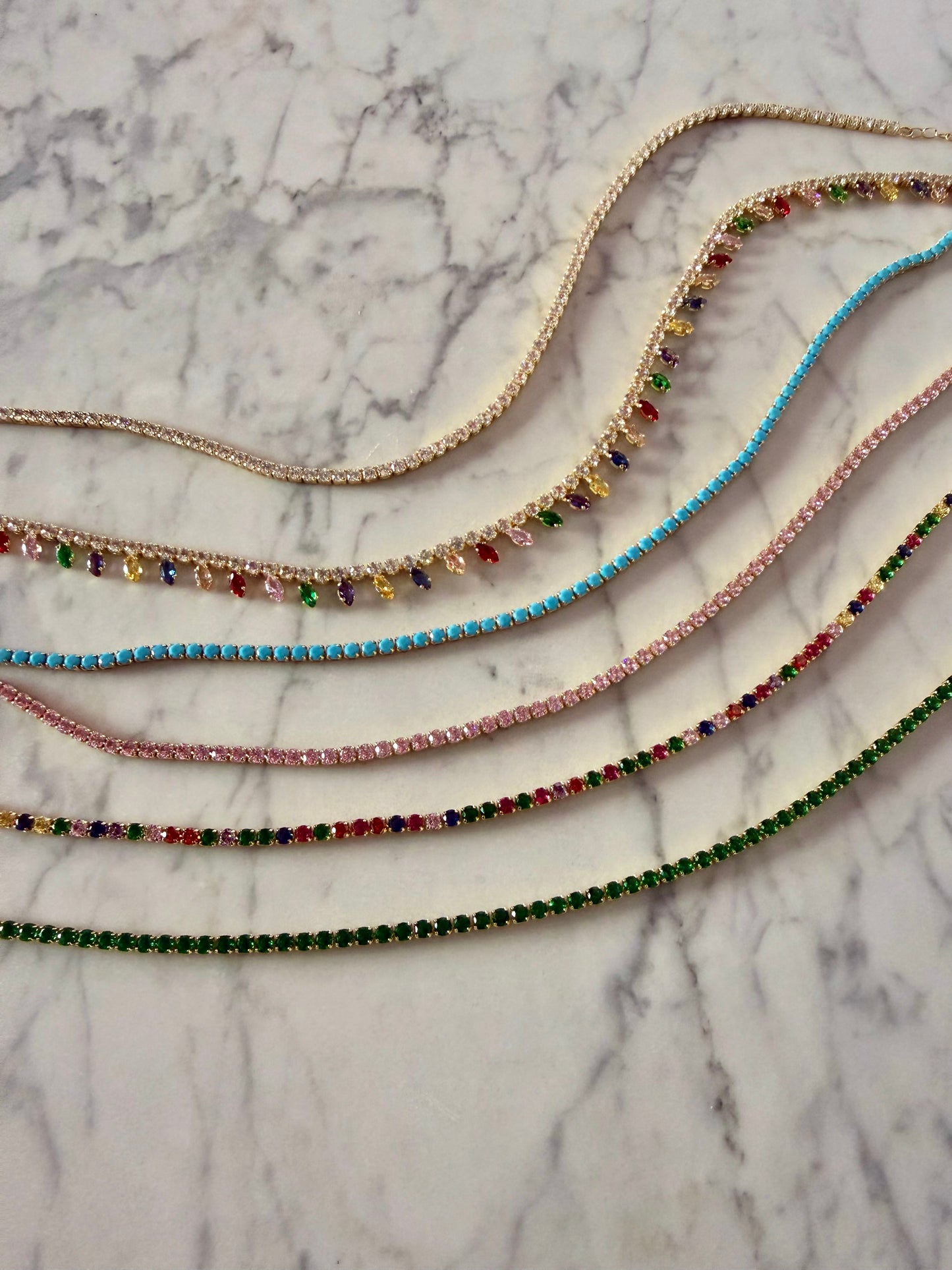 Ibiza Sundown Tennis Necklace