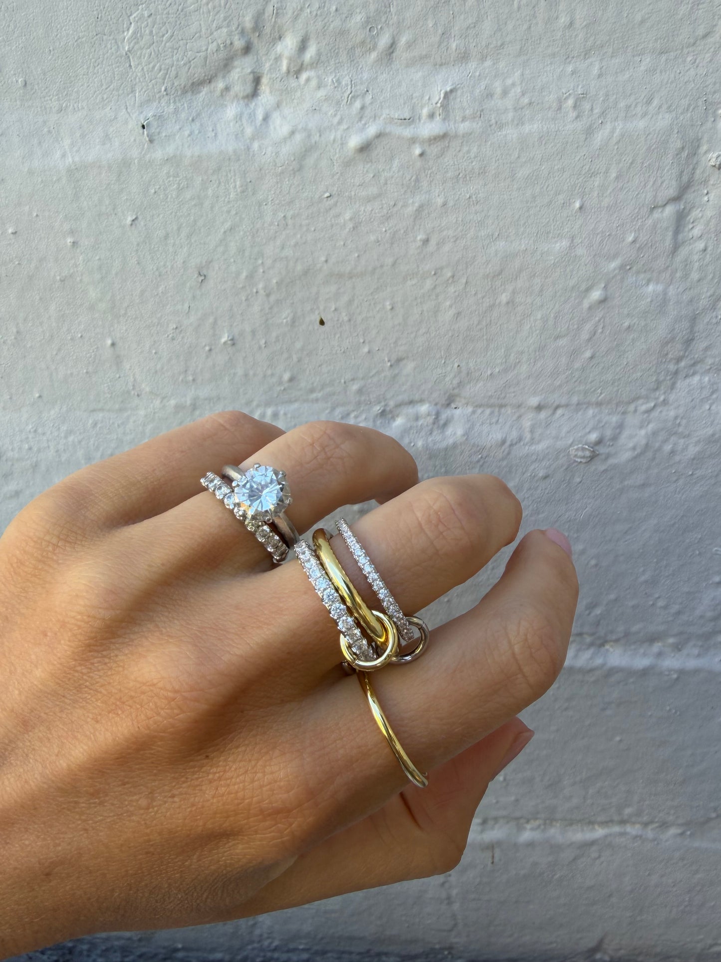 Azure Four Stacked Ring