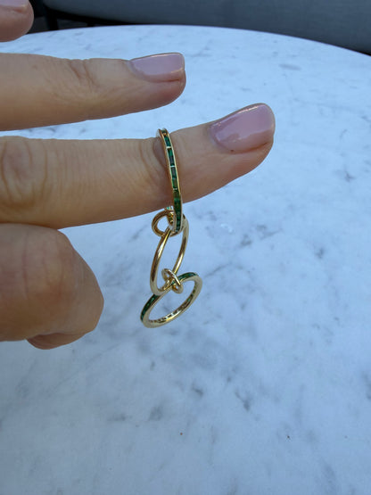 Azure Three Stacked Ring