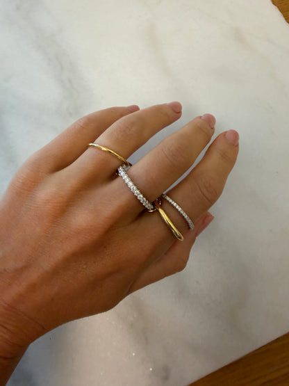 Azure Four Stacked Ring