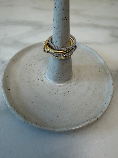 Azure Four Stacked Ring