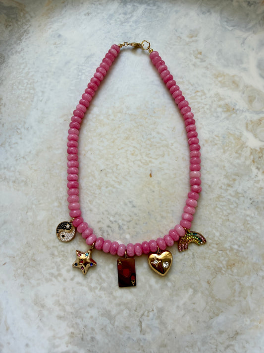 Rainbow Charm Necklace