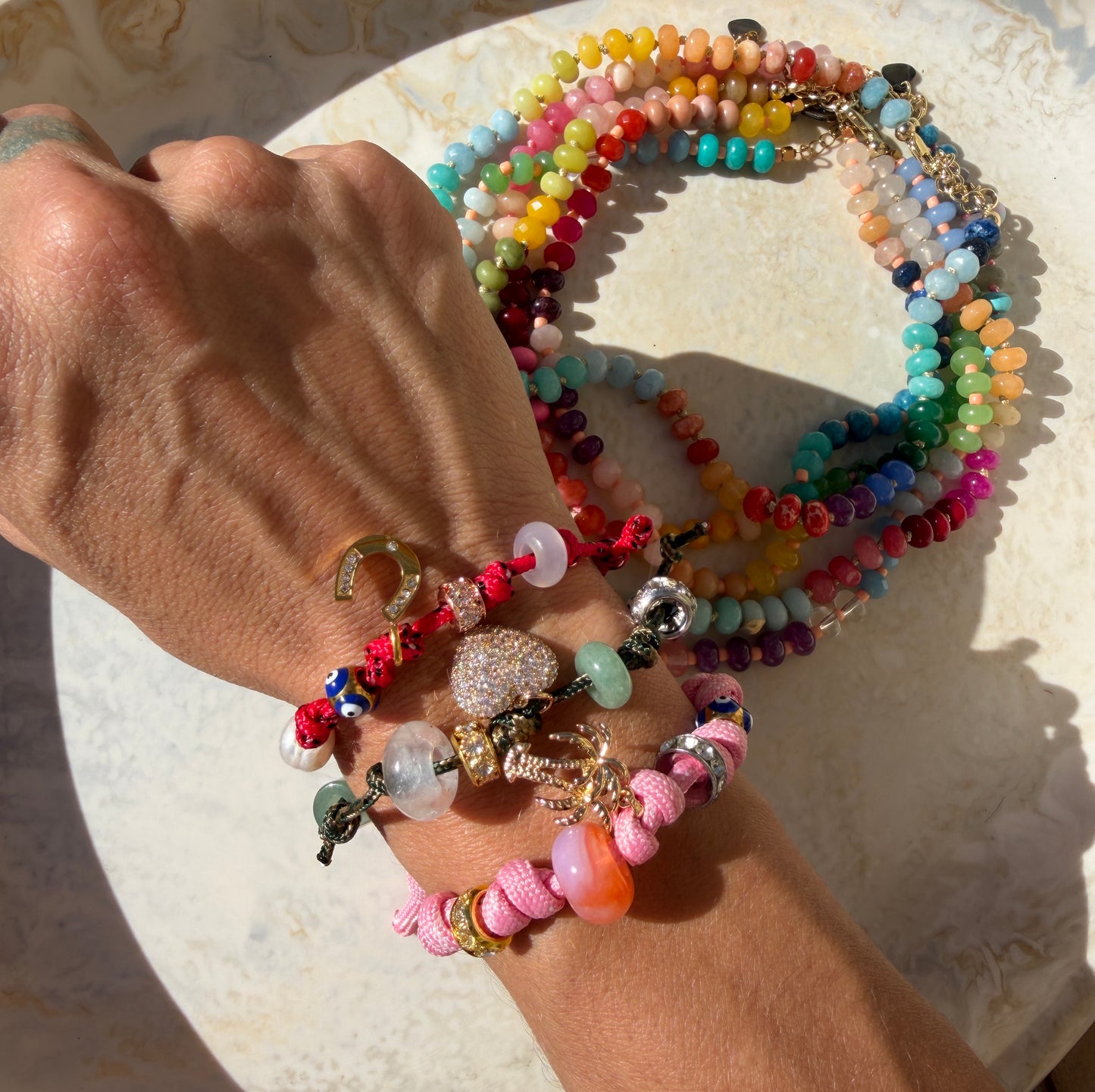 Amara Paracord Charm Bracelet