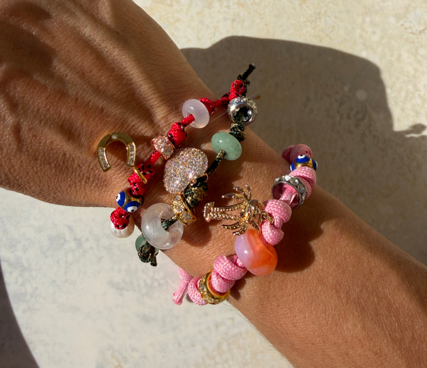 Amara Paracord Charm Bracelet