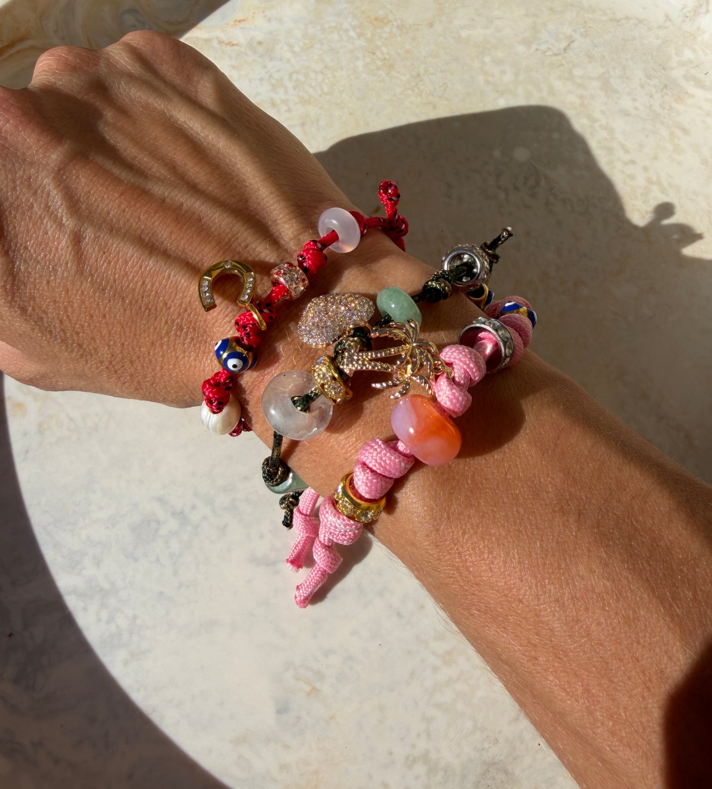 Amara Paracord Charm Bracelet