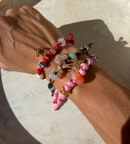 Amara Paracord Charm Bracelet