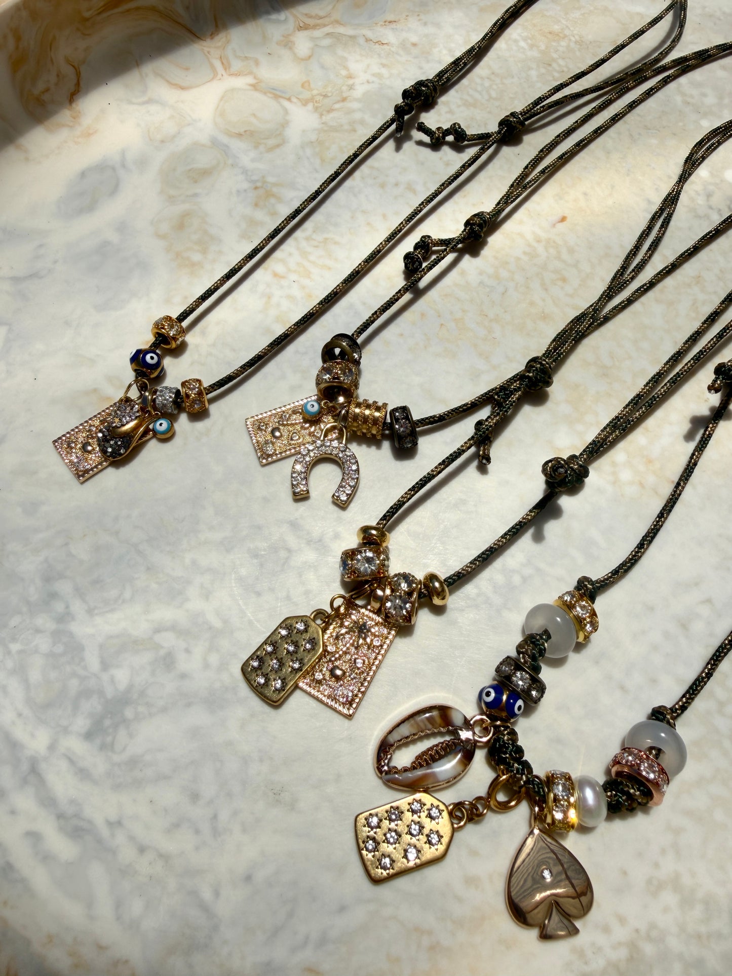 Zephyr Paracord Charm Necklace