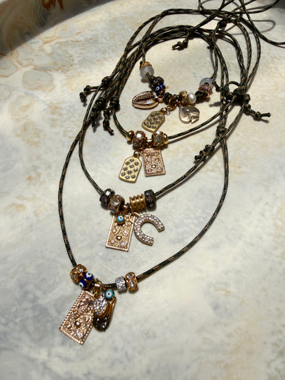 Zephyr Paracord Charm Necklace