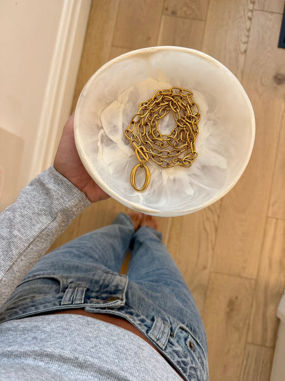 Moonlight Double Layer Gold Chain Necklace