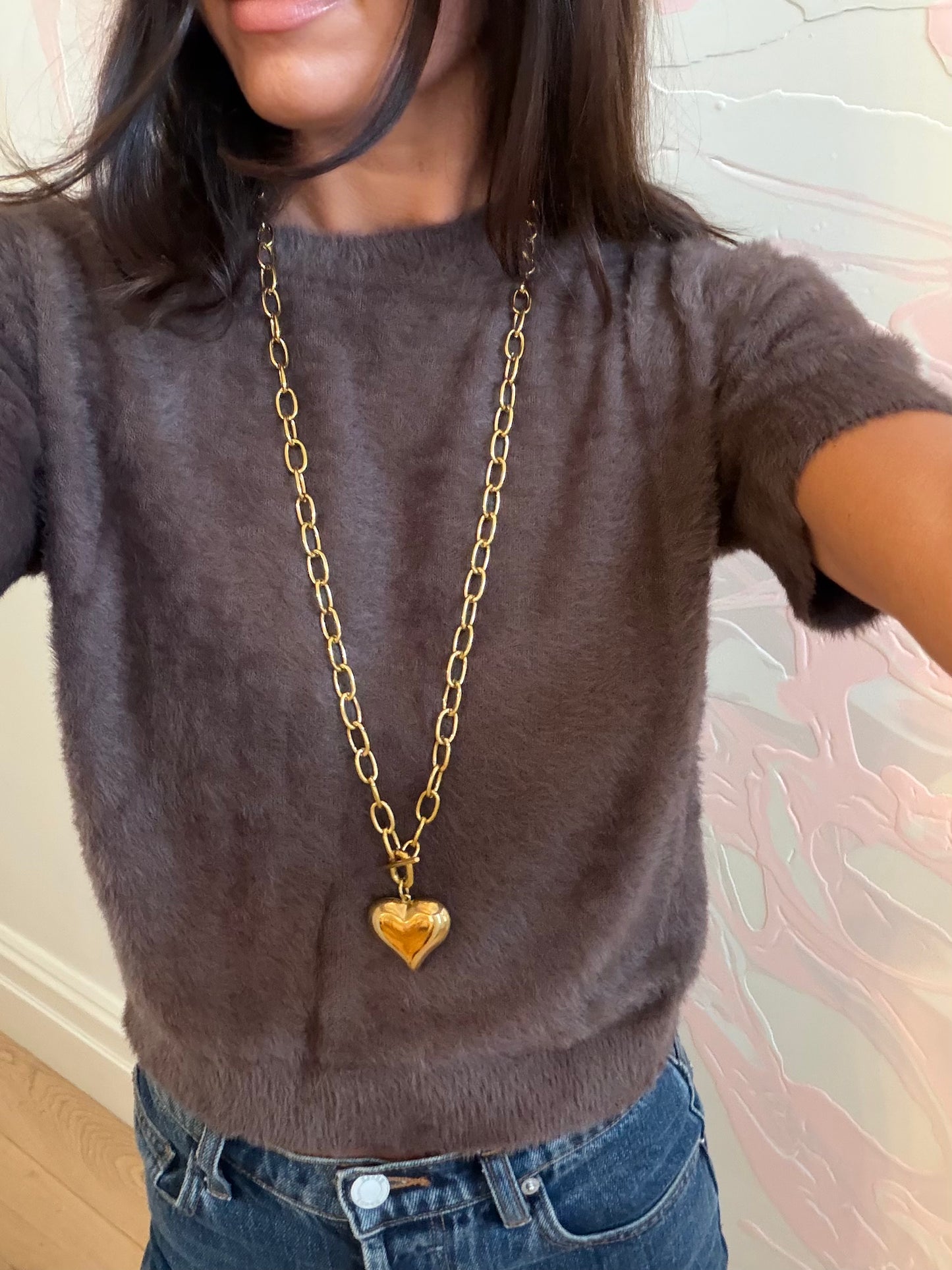 Keepsake Double Layer Gold Chain Necklace