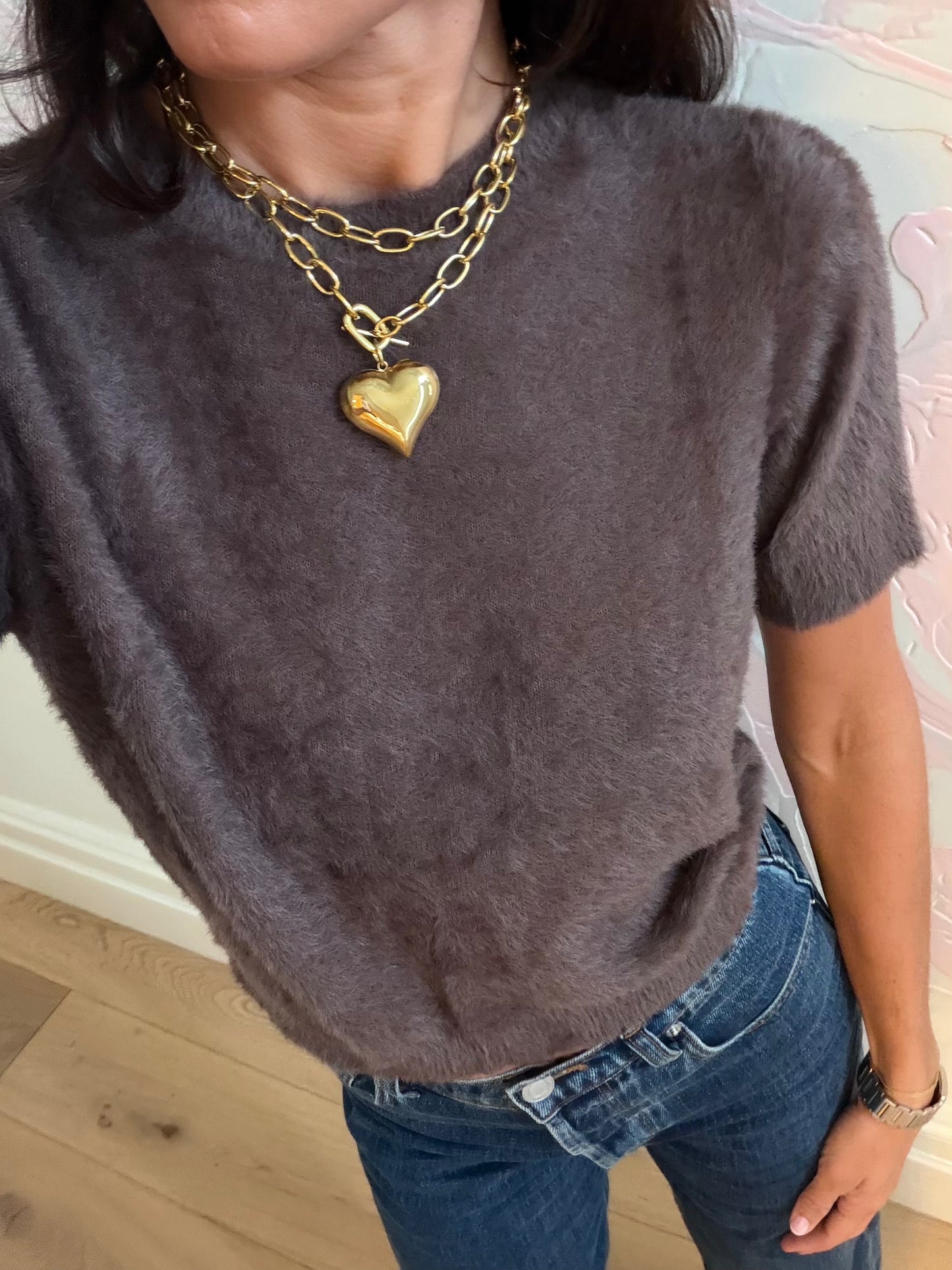 Keepsake Double Layer Gold Chain Necklace