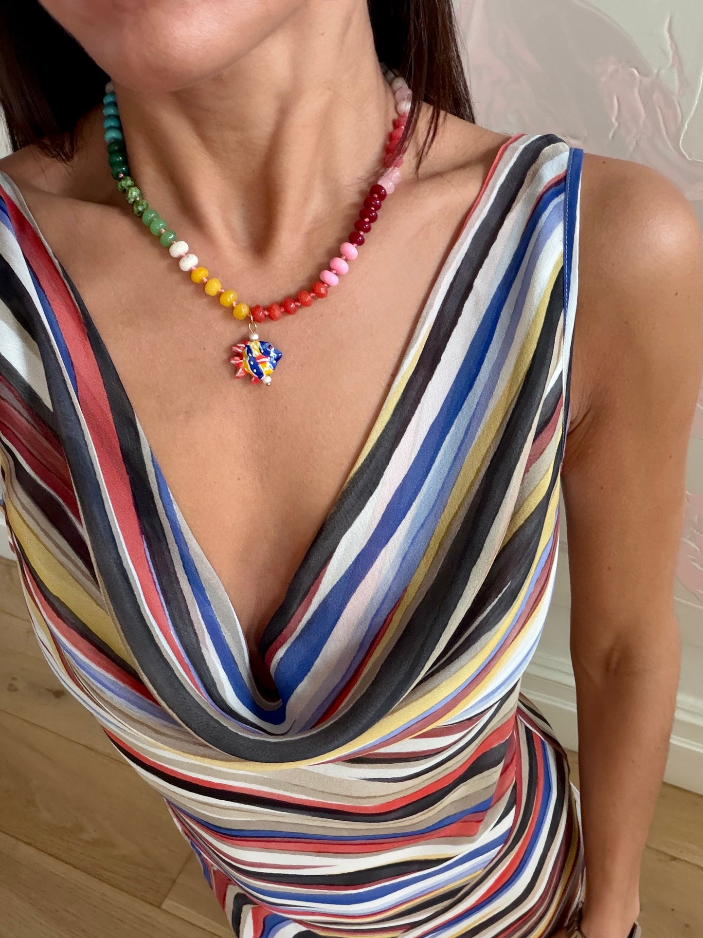 Opaline Charm Necklace