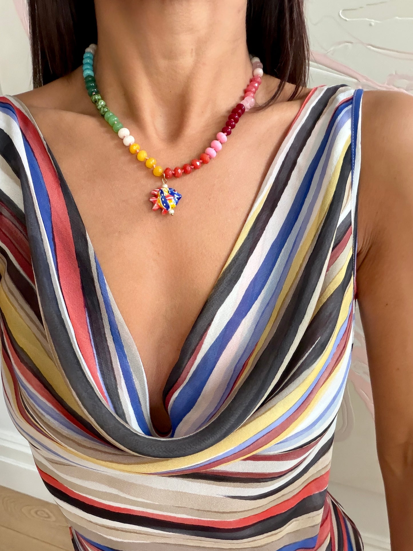 Opaline Charm Necklace