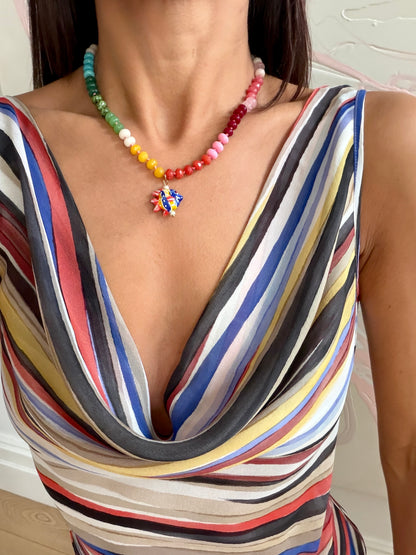 Opaline Charm Necklace