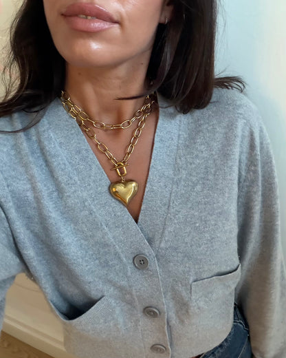 Keepsake Double Layer Gold Chain Necklace