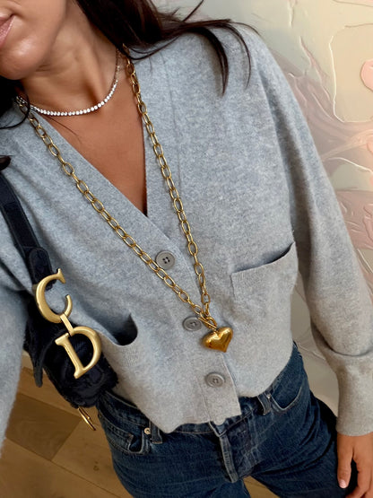 Keepsake Double Layer Gold Chain Necklace