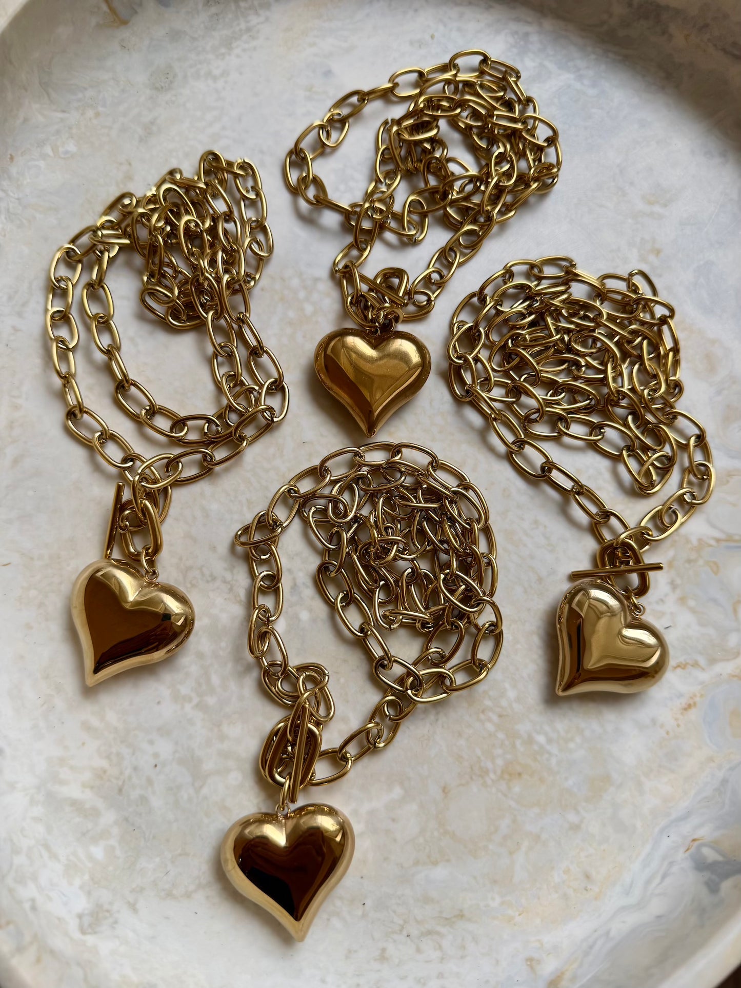 Keepsake Double Layer Gold Chain Necklace