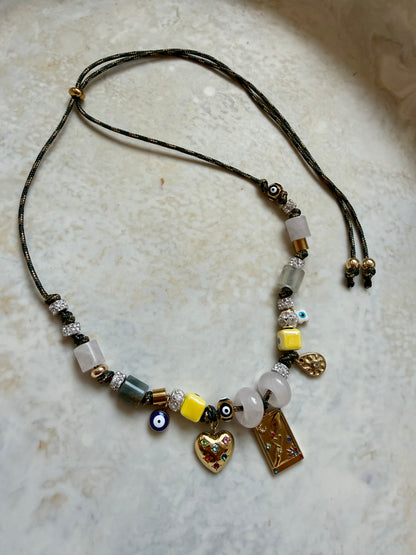 Nerina Paracord Charm Necklace