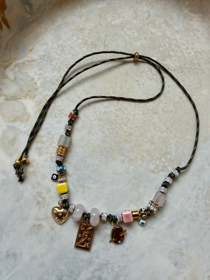 Isla Paracord Charm Necklace