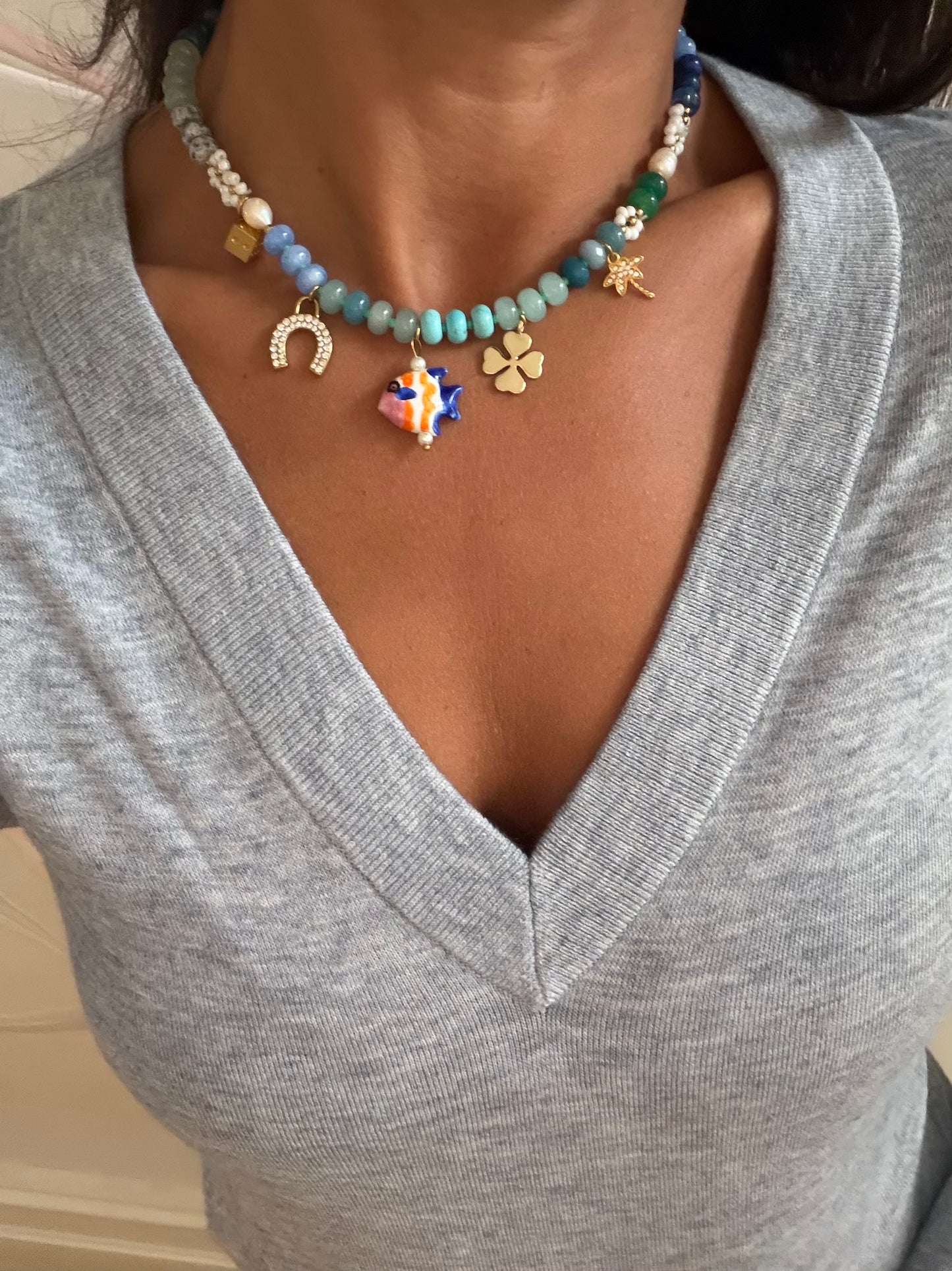 Estrella Charm Necklace