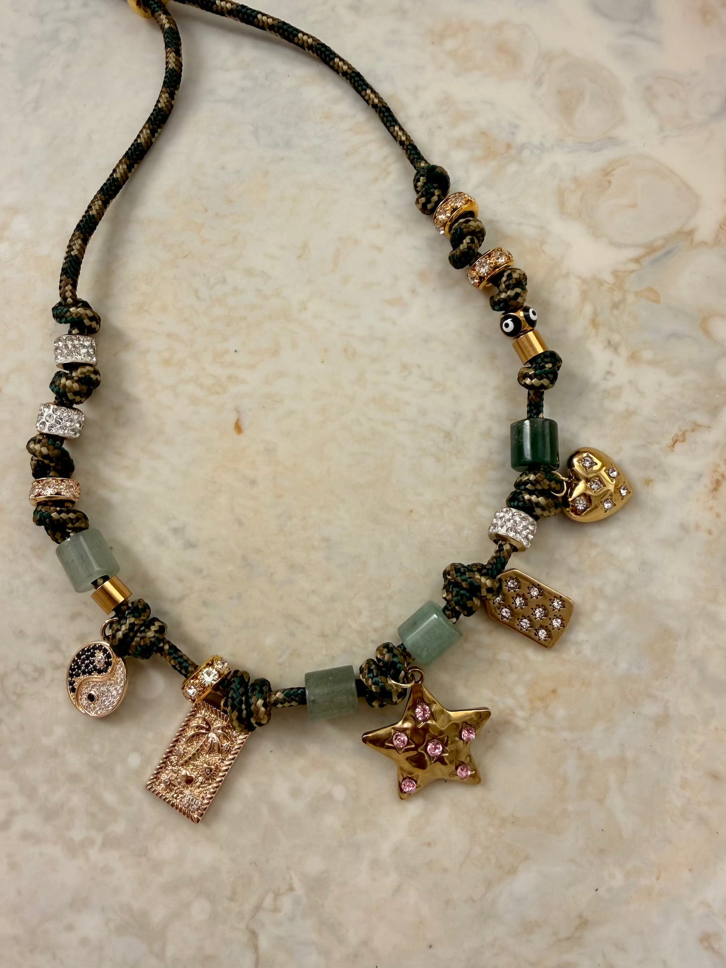 Tropic Glow Charm Paracord Necklace