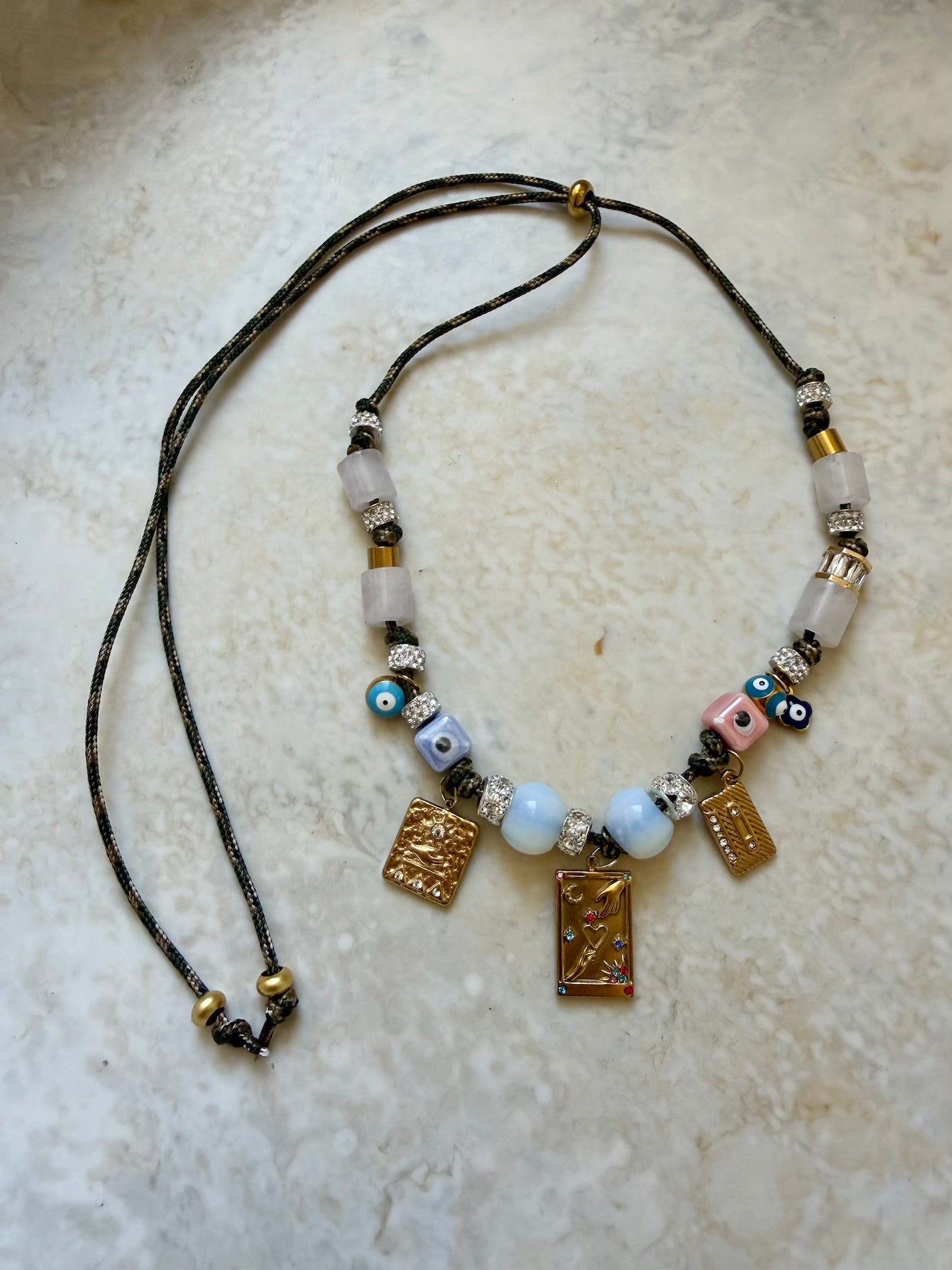 Mallorca Paracord Charm Necklace