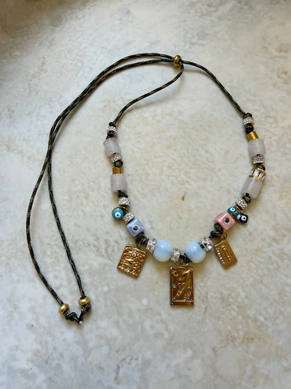 Mallorca Paracord Charm Necklace