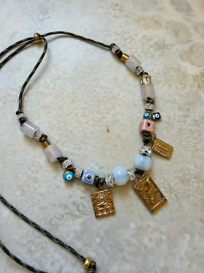 Mallorca Paracord Charm Necklace