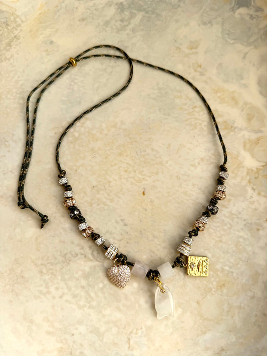 Amelie Paracord Charm Necklace