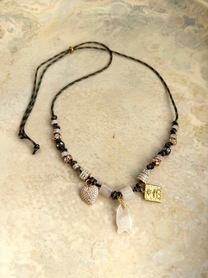 Amelie Paracord Charm Necklace