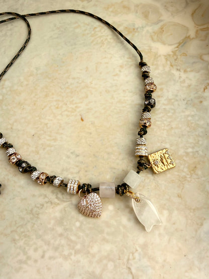 Amelie Paracord Charm Necklace
