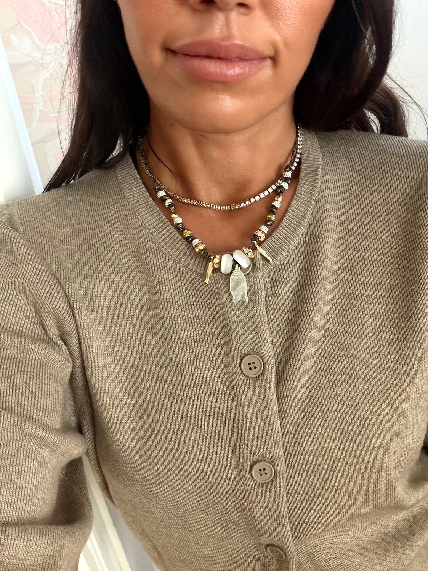 Boho Paracord Charm Necklace