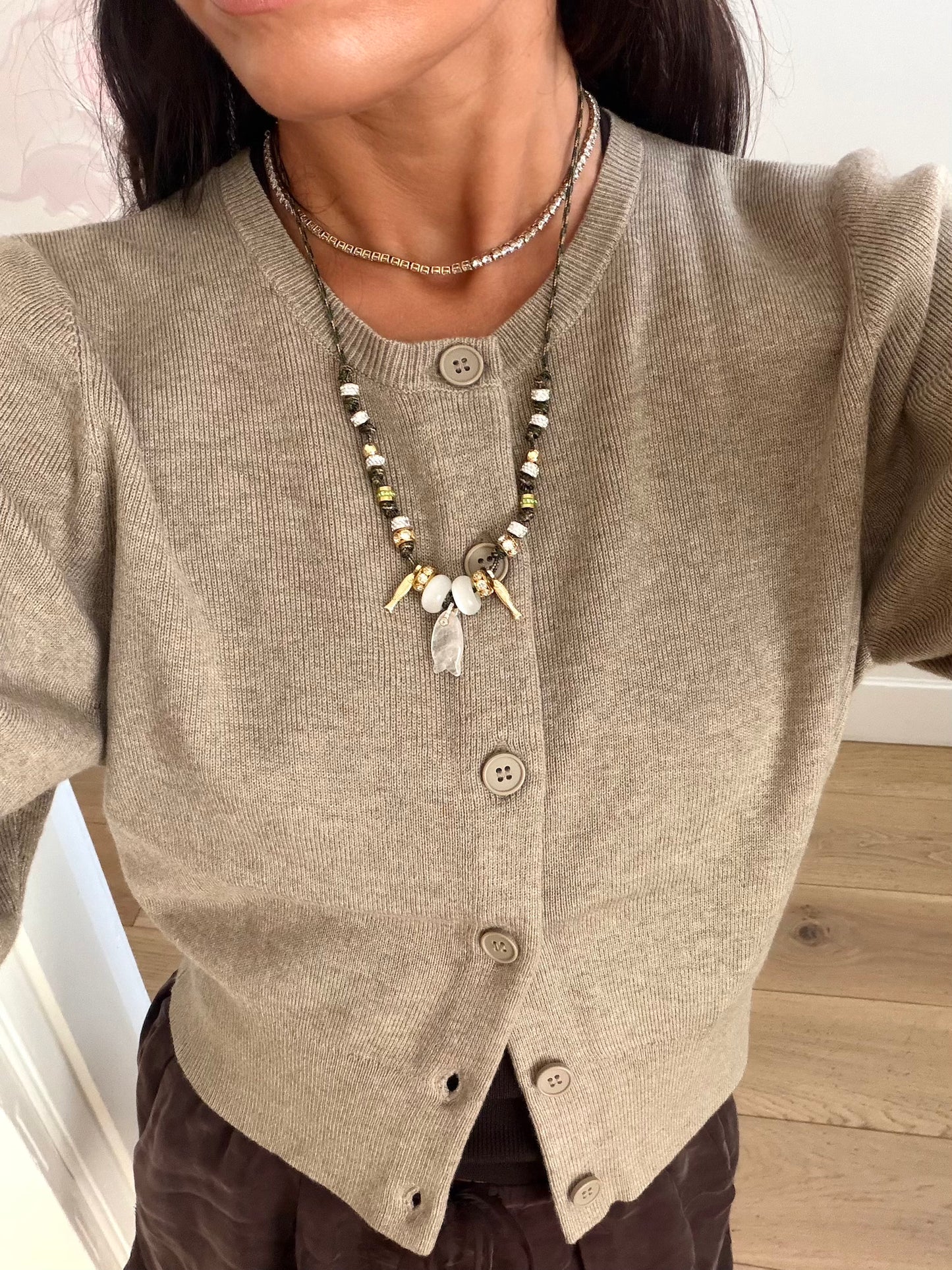 Boho Paracord Charm Necklace