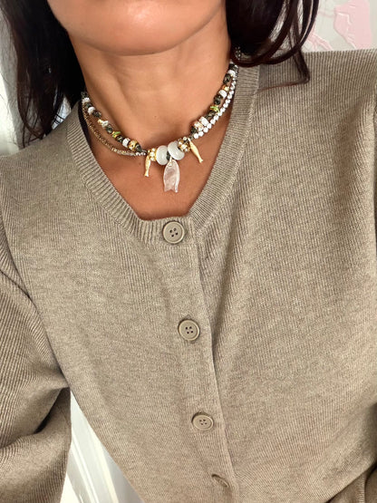 Boho Paracord Charm Necklace