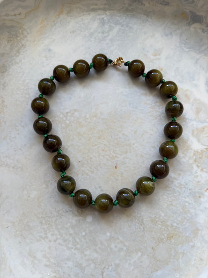 Green Bead Necklace