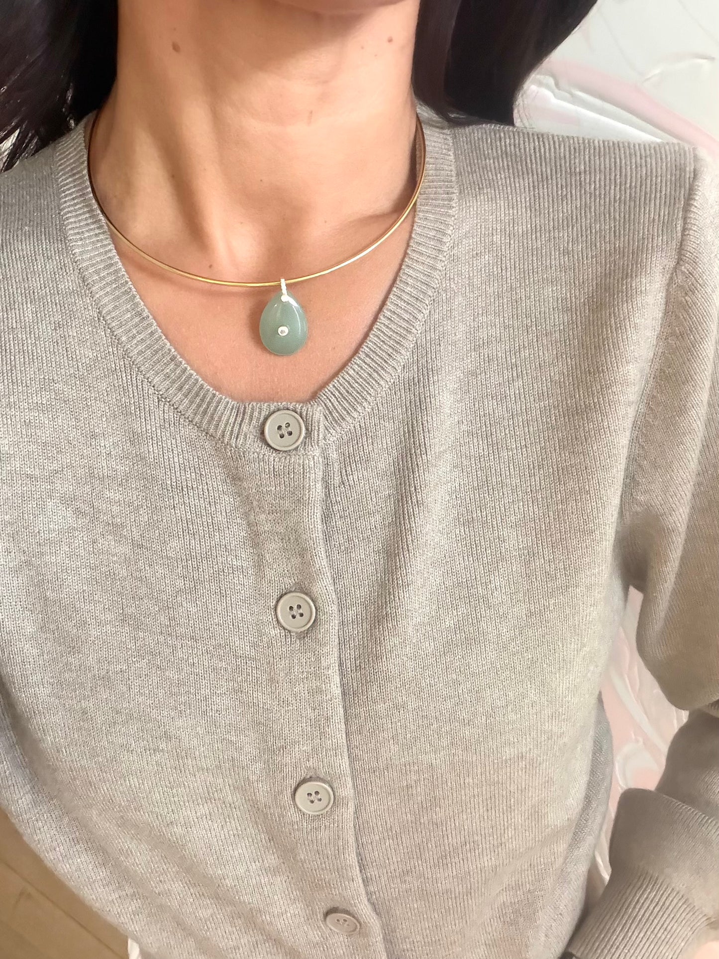 Canyon Green Cuff Necklace