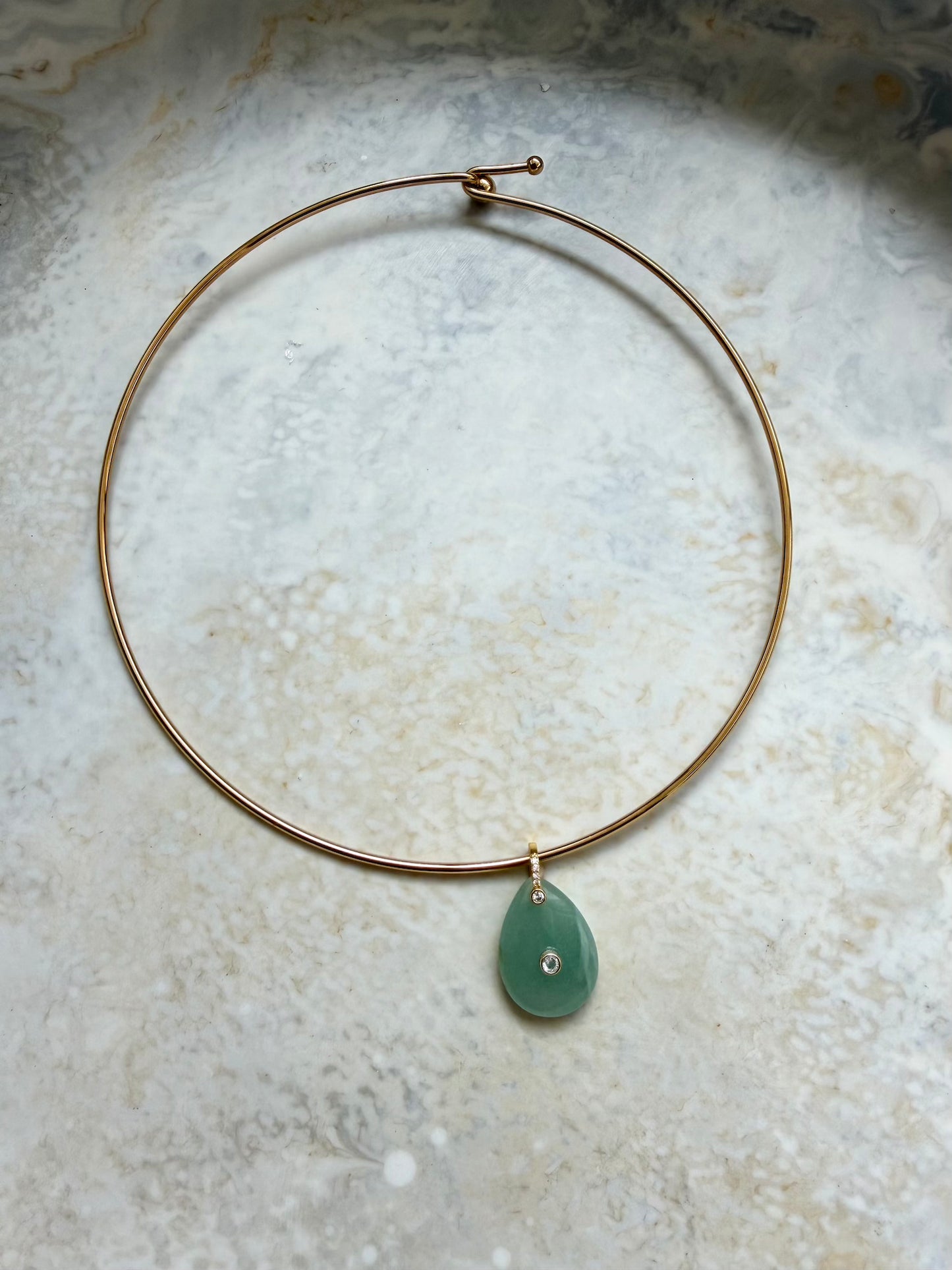 Canyon Green Cuff Necklace