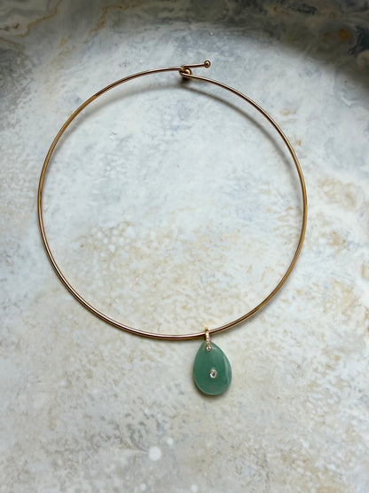 Canyon Green Cuff Necklace