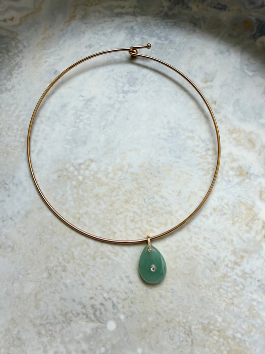 Canyon Green Cuff Necklace