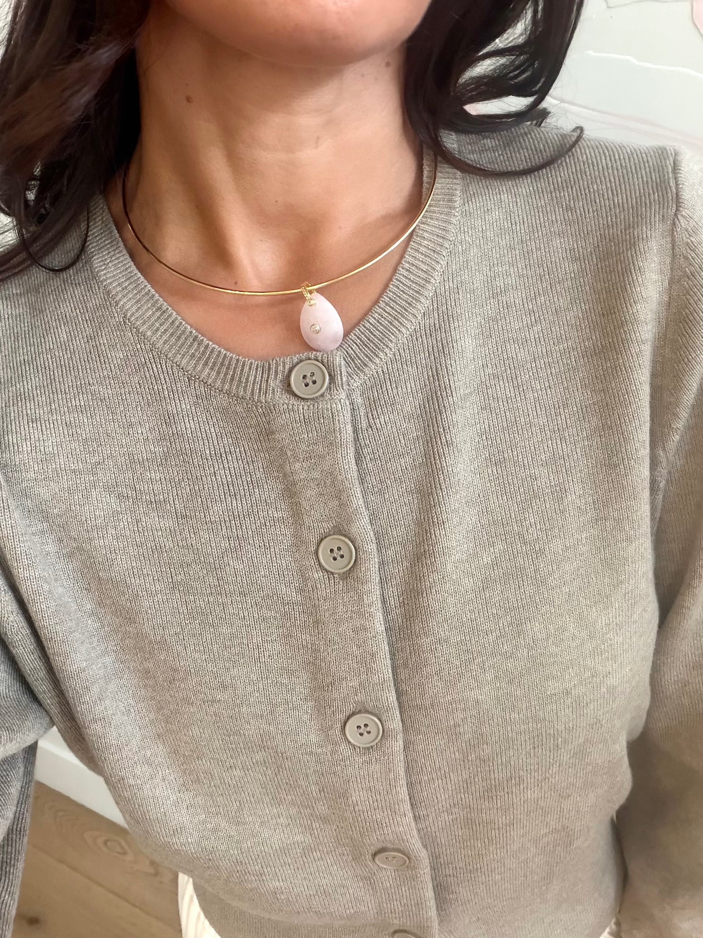 Canyon Pink Cuff Necklace