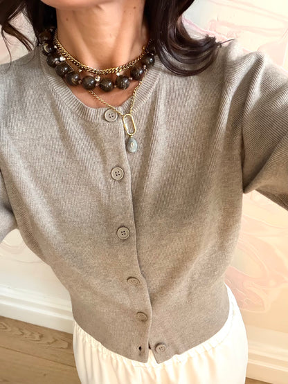 Chocolate Bead Necklace