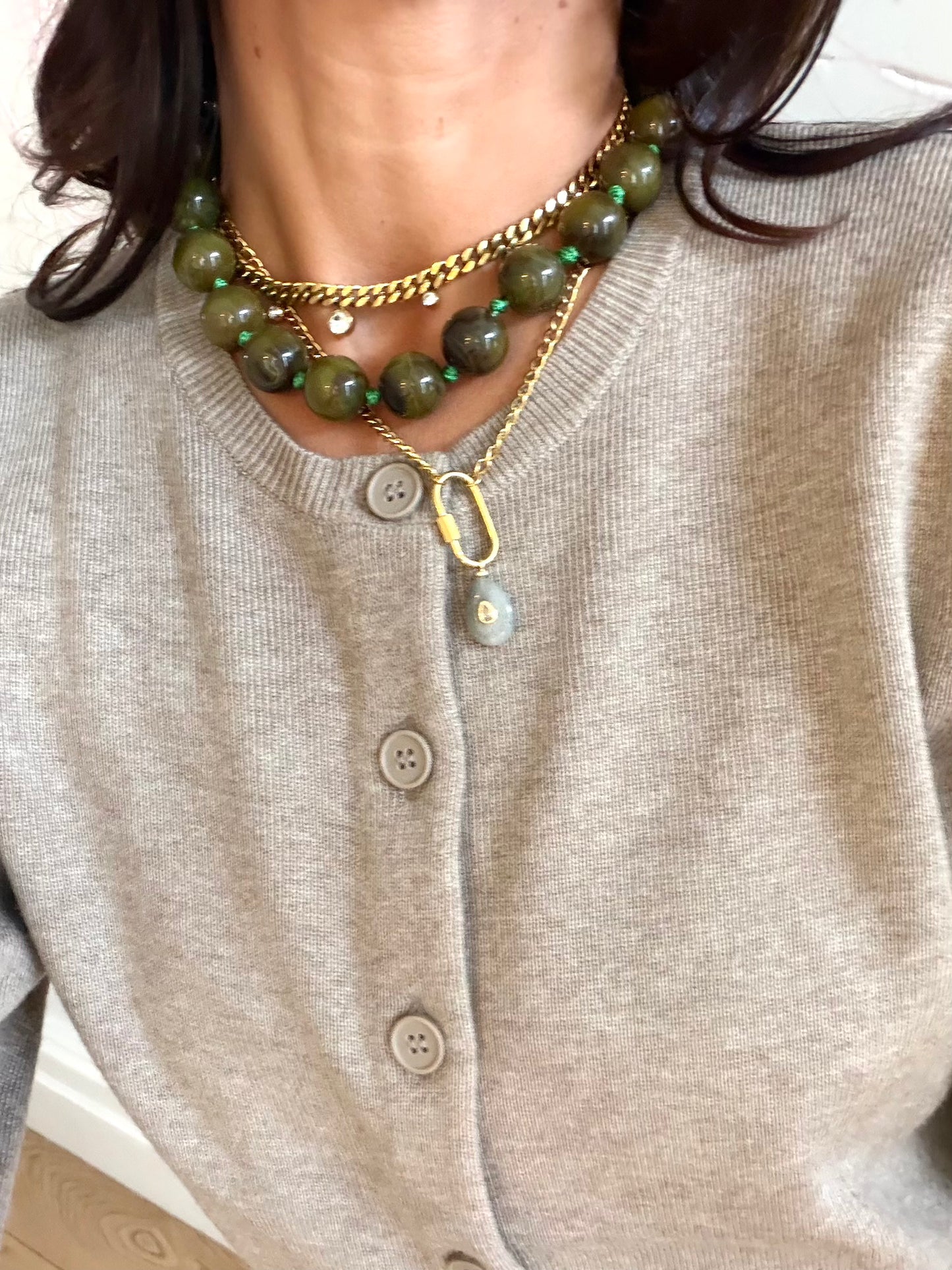 Green Bead Necklace